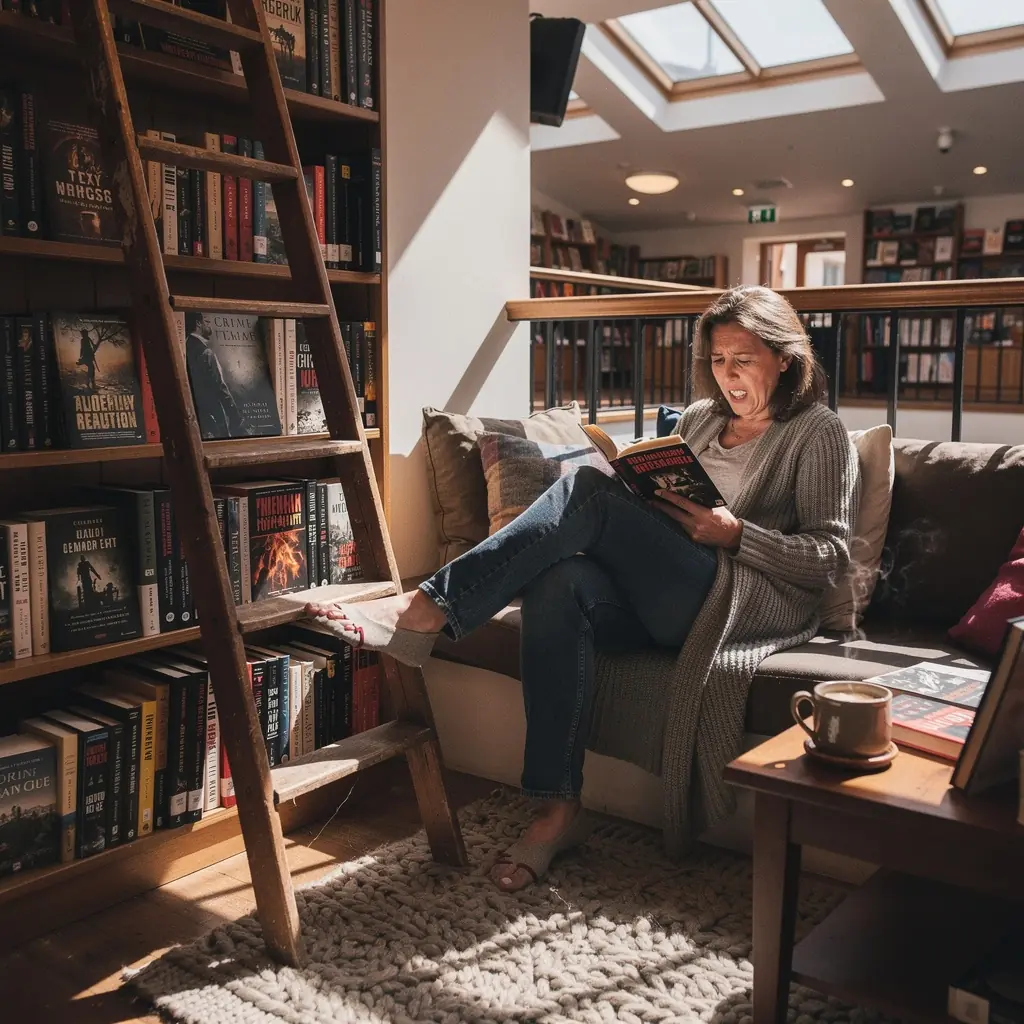 ДЊtenГЎЕ™ s nadЕЎenГ­m prozkoumГЎvГЎ novГ© kriminГЎlnГ­ pЕ™Г­bД›hy.