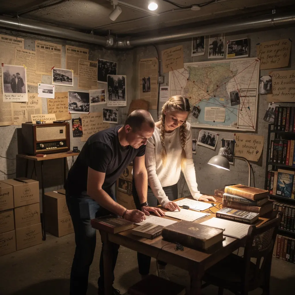 Tabule s doporuДЌenГЅmi tituly v oblasti detektivnГ­ literatury.